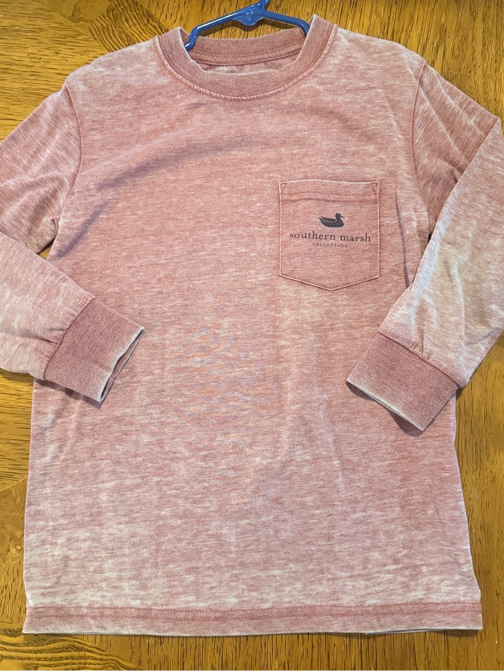 Southern Marsh Men's Long-Sleeve Pocket Tee - Dusty Rose Heather